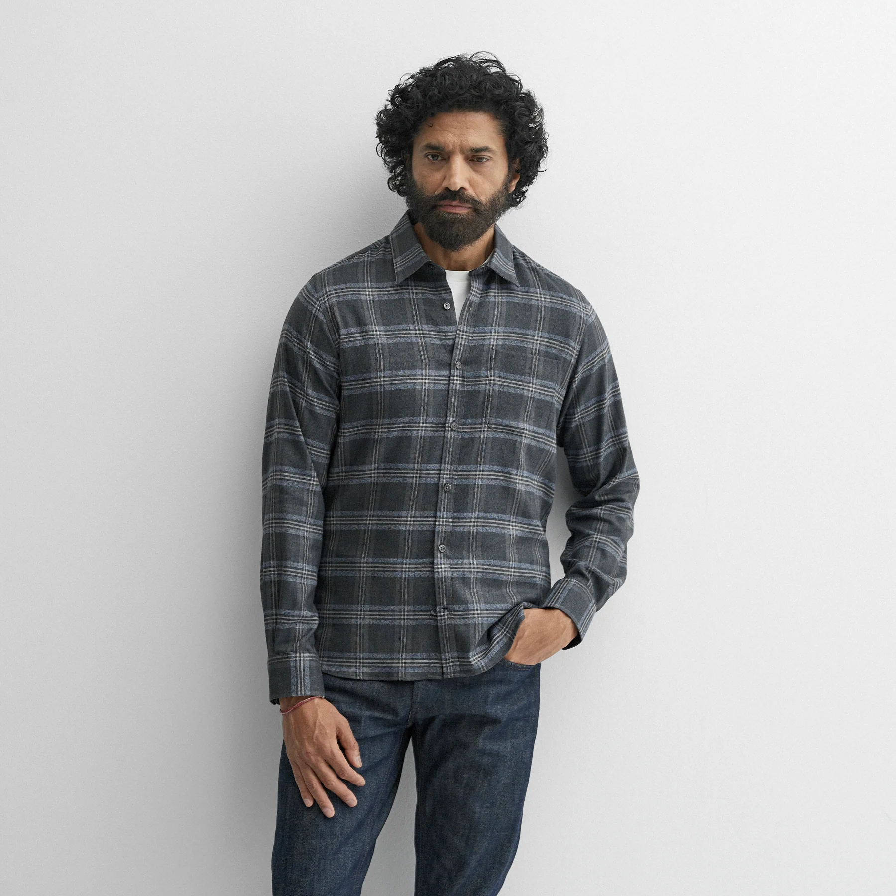 Censo Charcoal/Grey Check - Image 4