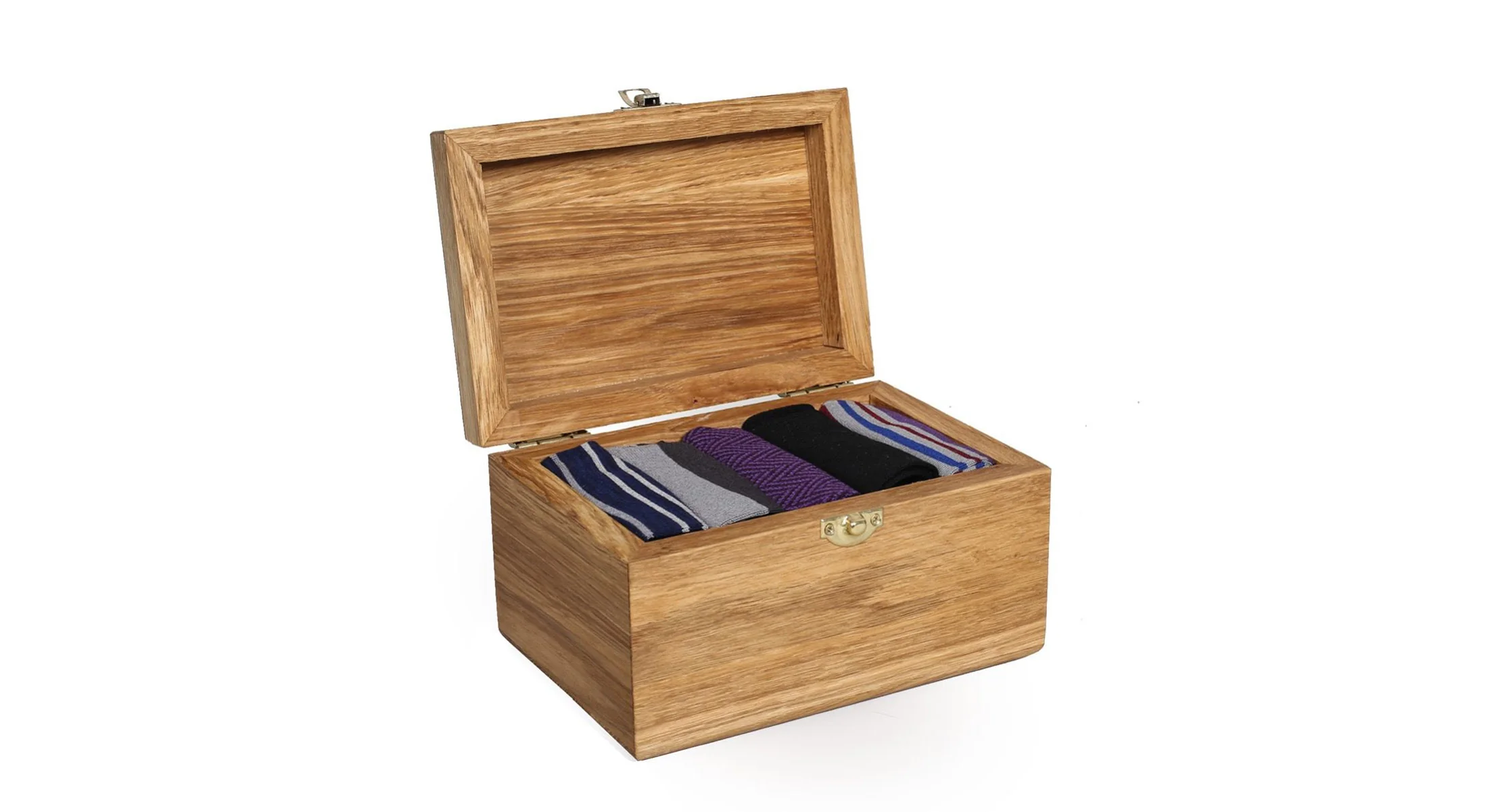Solid Oak Sock Box - Image 6